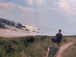 Walking back from porthcothan bay
