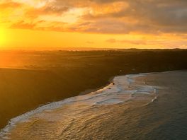 Clayton bay beach sunset