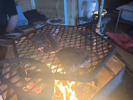 Loved cooking dinner on the fire
