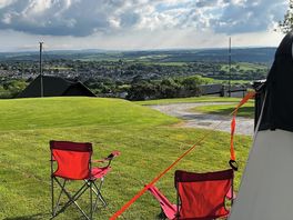 Evening reading time, with a wonderful view.