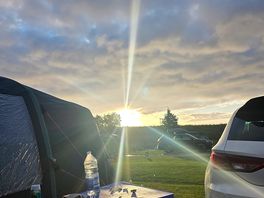 Sunrise on camp