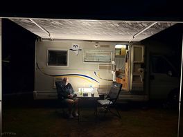 Our pitch at night