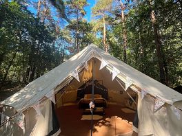 Exterior view of the 7 meter Bell Tent