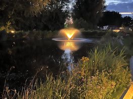 Fountain at night