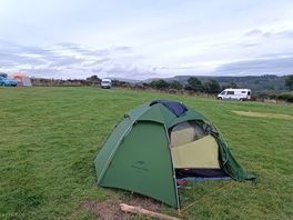 My tent in the campsite