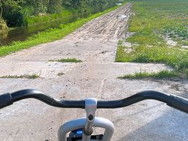 Skelter for the kids and a dirt road to the fishing place