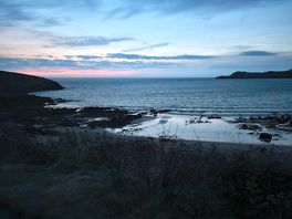 Sunset over the beach