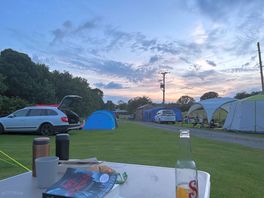 View across the camping field