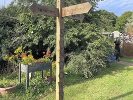 Signs around site