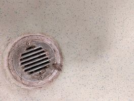 Dirty drain that was the cleanest i saw it