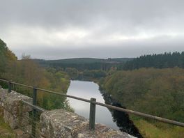 View from kielder viaduct on lakeside walk