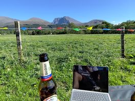 Evening beer with a view