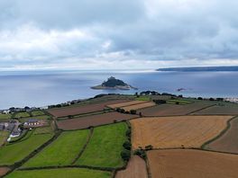 St michael's mount drone pic from above campsite...