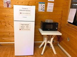 The freezer, the fridge is for the use of anglers