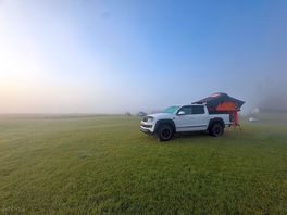 Flat spots for caravans and roof tents.