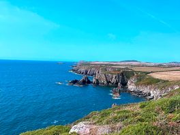 Coast path right next to campsite