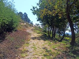 Paseo justo al lado de la entrada.
