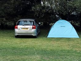 🌳 peaceful spot surrounded by nature — our little setup at ullswater holiday park.