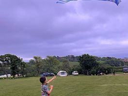 Kite flying on site