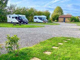 Hardstanding pitch with EHU