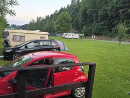 Field in which the cabin is located.