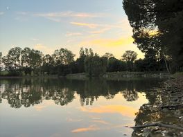 El lago al atardecer