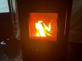 Fire in yurt
