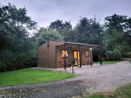 Kingfisher cabin at night