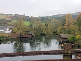 Lake huts view