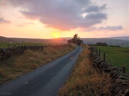Sunset just down from the site