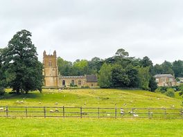 Lovey sounds of church bells and sheep