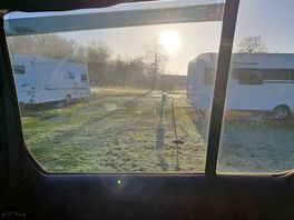 Frost glistening in the sunshine