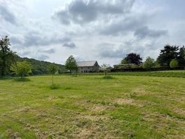 Looking up towards the house and showers from the camping field