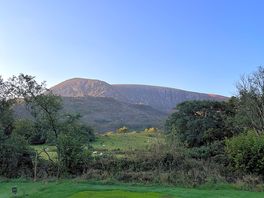 View of mountains from site