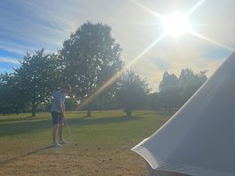 On the golfcourse