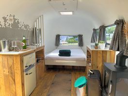 The sleeping/kitchen area