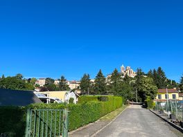 View of saint bonnet le chateau from the campsite