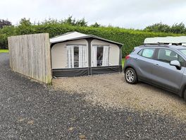 Our touring pitch with our trailer tent