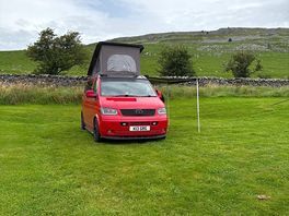 View from front of camper van pitch number 2