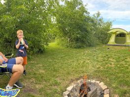 The end tent pitch