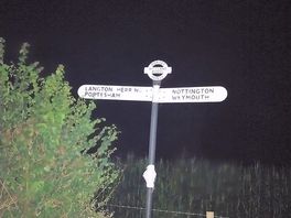 A late night walk off-site