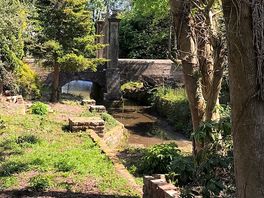 Beautiful manicured house garden