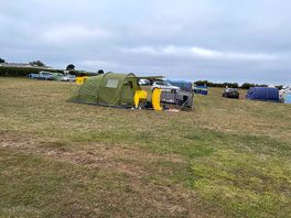 Roomy pitches. plenty room for most tents.