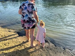 Lake swimming was a huge hit