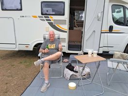 Hubby enjoy his breck