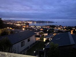 View at night from pitch 38
