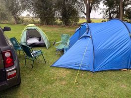 Our set up for 1 night