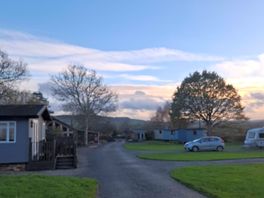 Shepherds huts and bar.