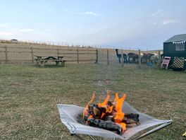 Fire in the evening