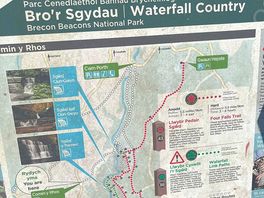 Four falls trail map